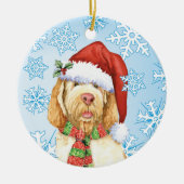Ornement en céramique de Noël Spinone Italiano (Devant)
