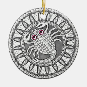 Ornement en céramique de pièce de monnaie de