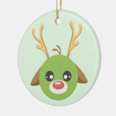 Ornement en céramique de pois de renne (Gauche)