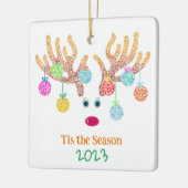 Ornement en céramique de rennes (Gauche)