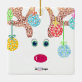 Ornement en céramique de rennes (Dos)