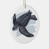 Ornement en céramique de tortue de mer de (Droite)