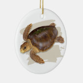 Ornement en céramique de tortue de mer d'imbécile (Droite)