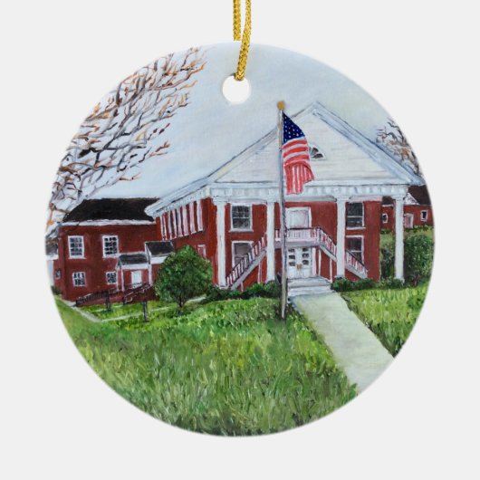 Ornement en céramique de tribunal (Devant)