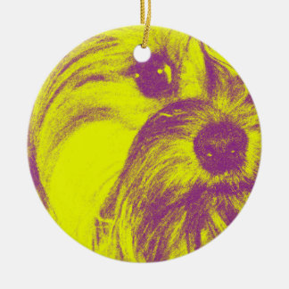 Ornement en céramique de Yorkie
