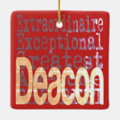 Ornement En Céramique Deacon Extraordinaire (Dos)