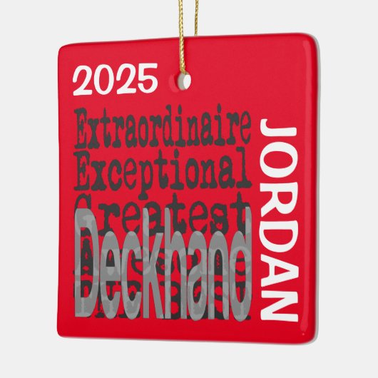 Ornement En Céramique Deckhand Extraordinaire (Gauche)