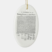 Ornement En Céramique Déclaration d'indépendance (Droite)