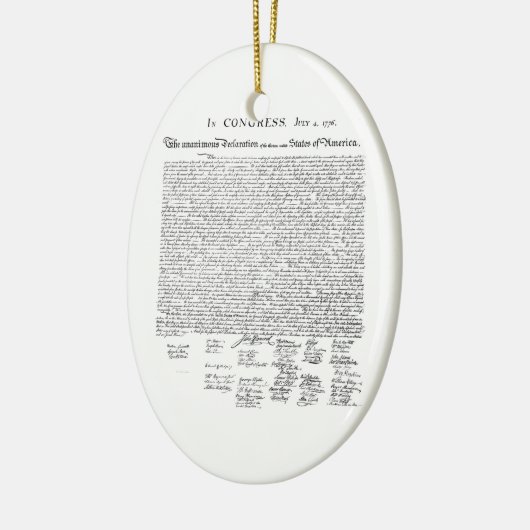 Ornement En Céramique Déclaration d'indépendance (Gauche)