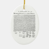 Ornement En Céramique Déclaration d'indépendance (Devant)