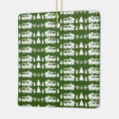 Ornement En Céramique Décor de Noël RV Motorhome (Gauche)