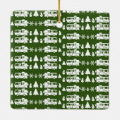 Ornement En Céramique Décor de Noël RV Motorhome (Dos)