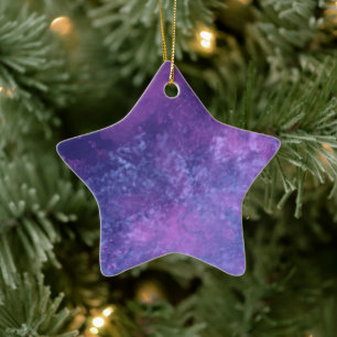 Ornement En Céramique Décor en céramique rose bleu