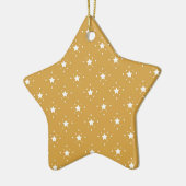 Ornement En Céramique Decorative Stars on Gold Background (Gauche)
