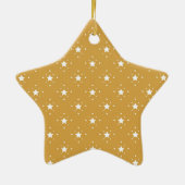 Ornement En Céramique Decorative Stars on Gold Background (Dos)