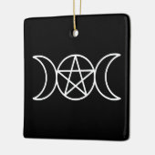 Ornement En Céramique Déesse du Pentacle Triple Moon (Gauche)