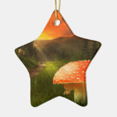 Ornement En Céramique Définition du soleil d'automne. (Gauche)