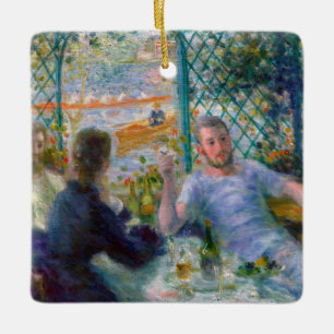 Ornement En Céramique Déjeuner Renoir au Restaurant Fournaise Rowers Déj