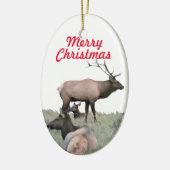 Ornement en céramique d'élan (Gauche)