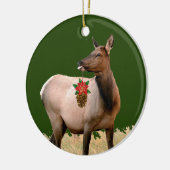 Ornement en céramique d'élan (Gauche)