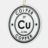 Ornement en céramique d'élément de cuivre (Gauche)