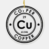 Ornement en céramique d'élément de cuivre (Dos)