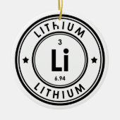 Ornement en céramique d'élément de lithium (Devant)