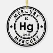 Ornement en céramique d'élément de mercure (Devant)