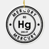 Ornement en céramique d'élément de mercure (Dos)