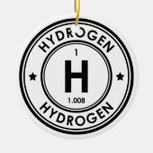 Ornement en céramique d'élément d'hydrogène (Devant)