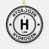 Ornement en céramique d'élément d'hydrogène (Dos)
