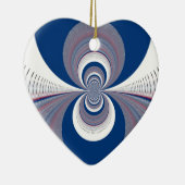 Ornement En Céramique Demi bleu (Droite)