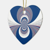 Ornement En Céramique Demi bleu (Gauche)