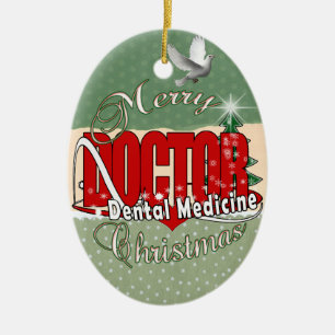 Ornement En Céramique DENTISTE de médecine dentaire de NOËL