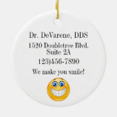 Ornement En Céramique Dentiste - Du dentiste - SRF (Dos)