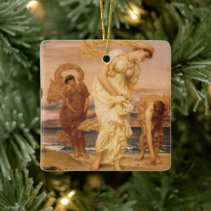 Ornement En Céramique Des Filles Grecques Ramassent Des Galets Par Lord