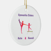 Ornement en céramique des soeurs de gymnastique (Droite)