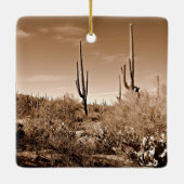 Ornement En Céramique Désert à sépia (Dos)