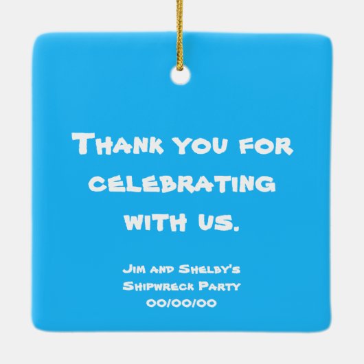 Ornement En Céramique Desert Isle (Dos)