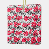 Ornement En Céramique Design Motif d'illustrations de rose rouge (Gauche)