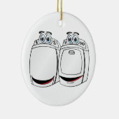 Ornement En Céramique Dessin de lave-linge (Droite)