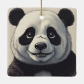 Ornement En Céramique Dessin de Panda (Dos)