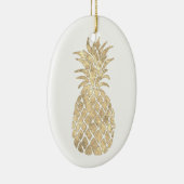 Ornement En Céramique dessin en ananas doré (Droite)