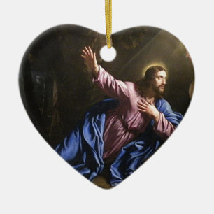Ornement En Céramique Destin de paix de christianisme de prière de croix