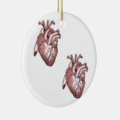 Ornement En Céramique Deux coeurs (Droite)