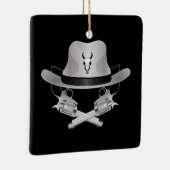 Ornement En Céramique Deux fusils croisés et casquette (Droite)