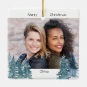 Ornement En Céramique Deux Photo Happiness est ami comme vous Pine Fores (Dos)