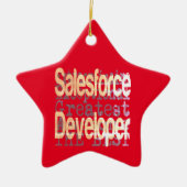 Ornement En Céramique Développeur de Salesforce Extraordinaire (Devant)