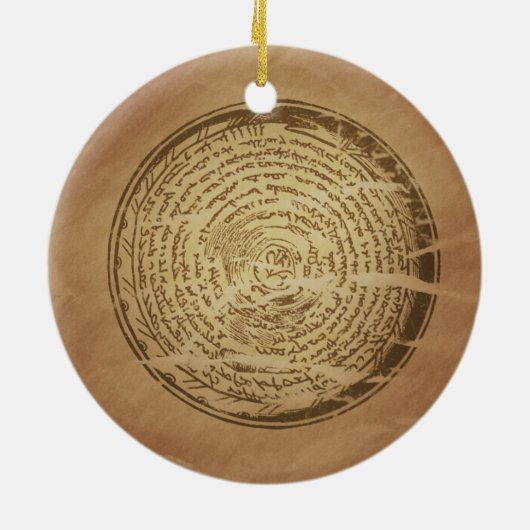 Ornement En Céramique Devil Piège la magie assyrienne Charms (Dos)