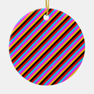 Ornement En Céramique Diagonales 04